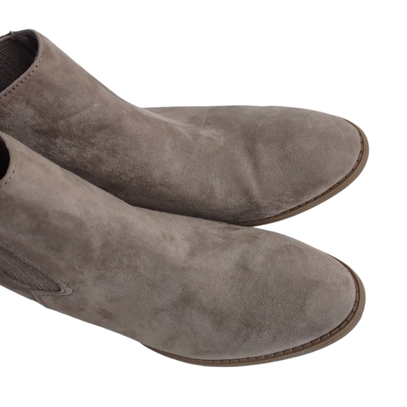 LC Lauren Conrad Women's Taupe Embellished Ankle Boots Size 7M - Picture 5 of 10